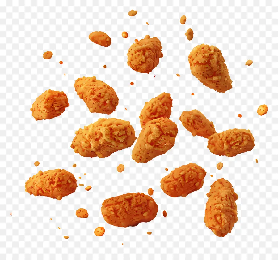 Nuggets De Pollo Picantes，Pollo Frito PNG