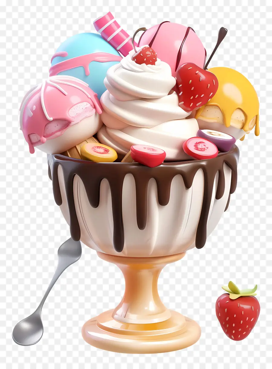 Helado，Postre PNG