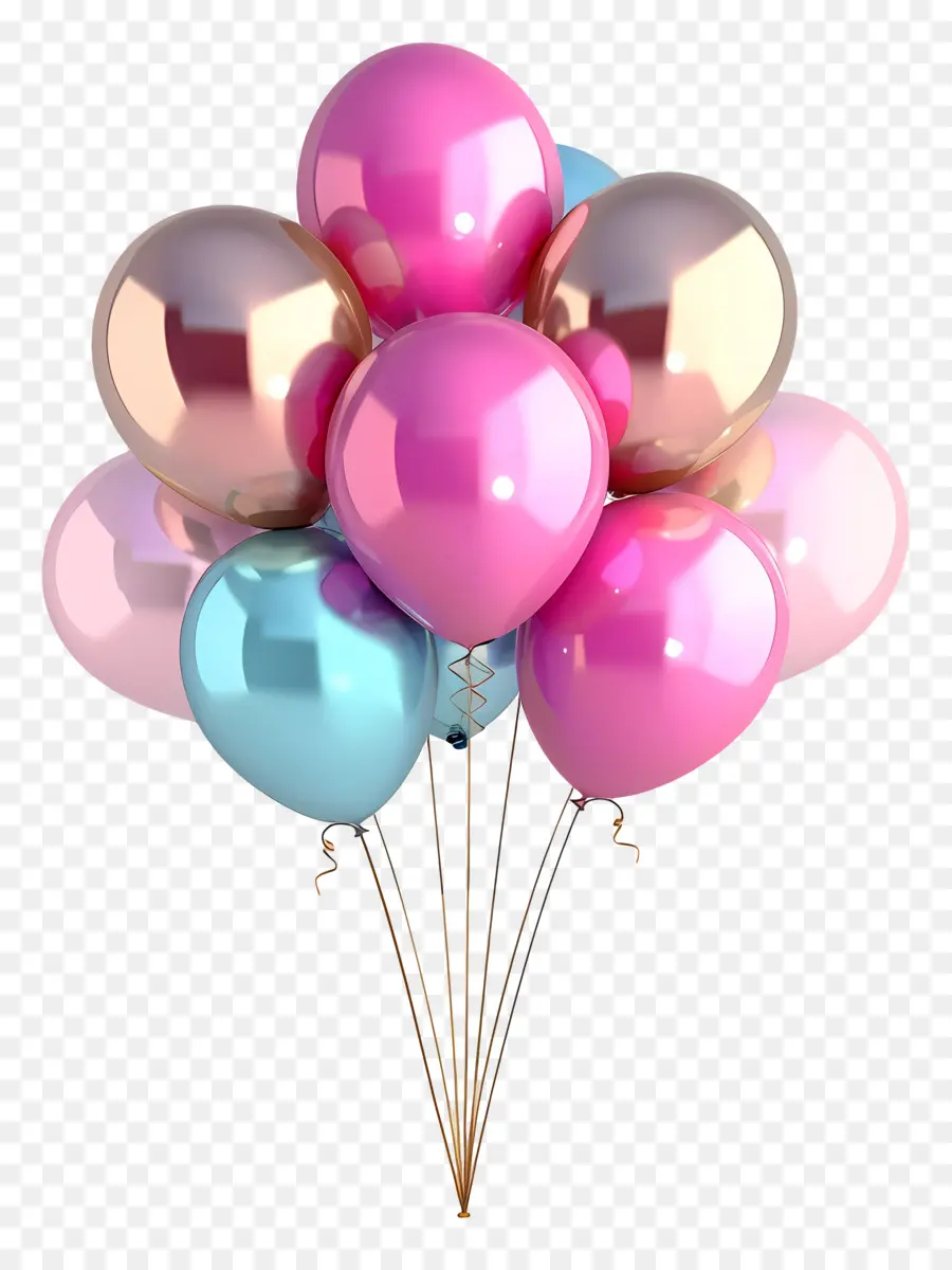 Globos De Fiesta，Globos De Colores PNG