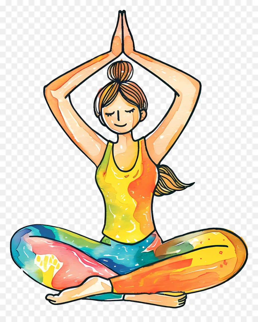 Mujer Haciendo Yoga，Yoga PNG