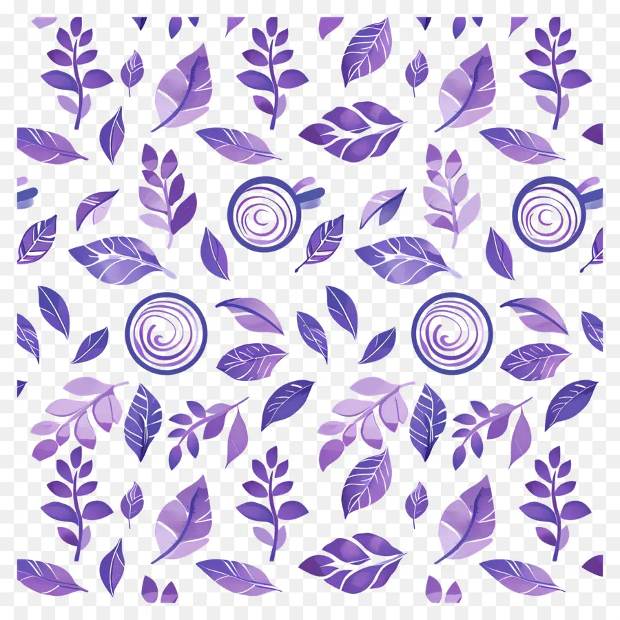 Fondo Morado，Hojas PNG