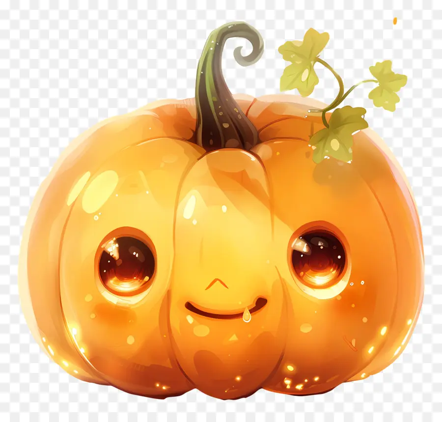 Calabaza Kawaii，Calabaza Sonriente PNG