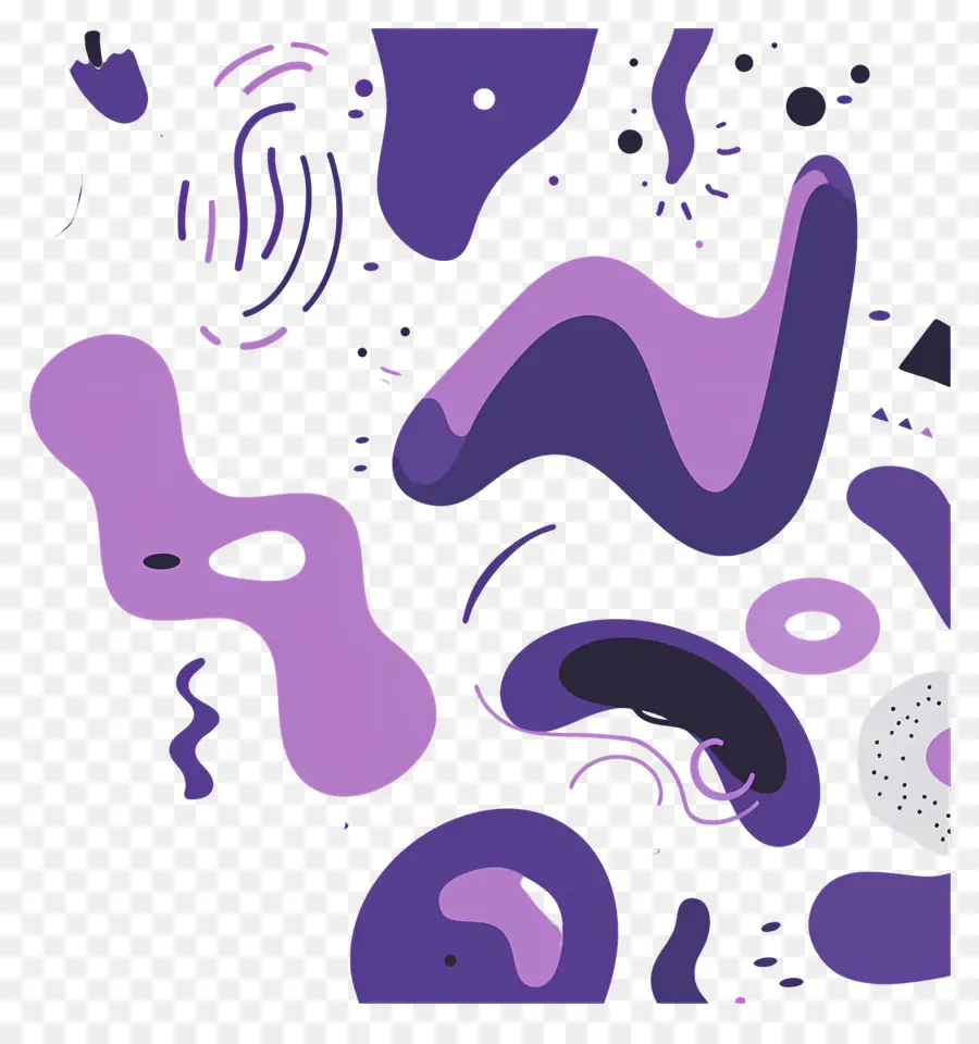 Fondo Morado，Formas Abstractas PNG