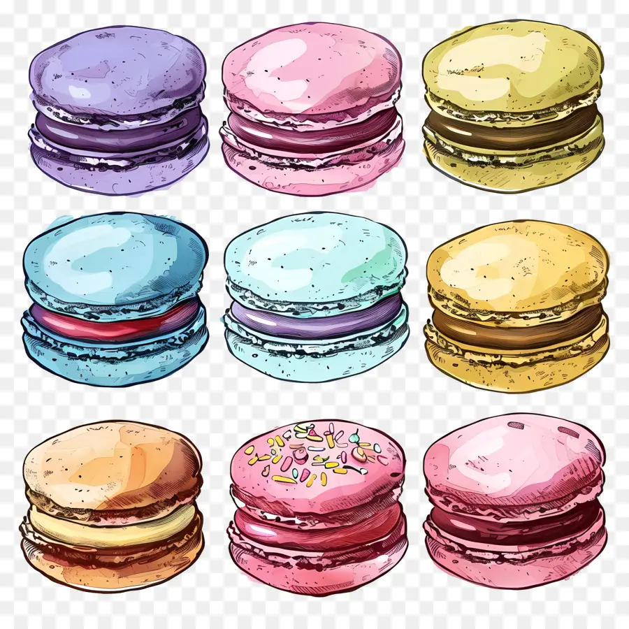 Macarrón，Macarrones PNG