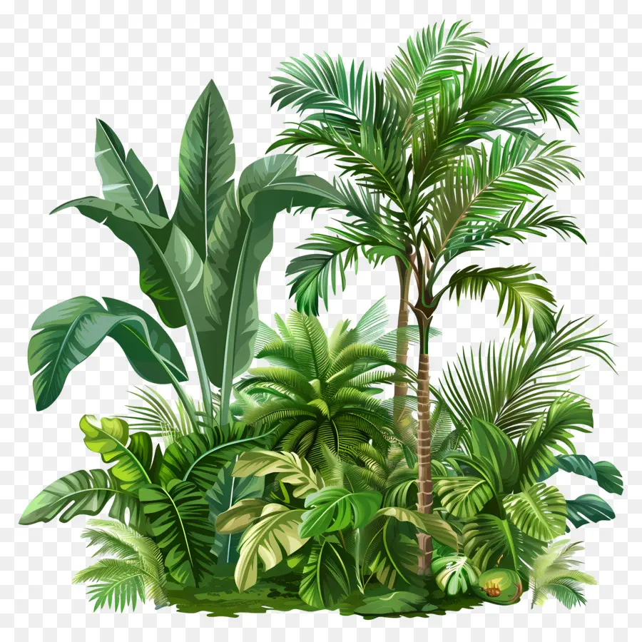 Plantas De La Selva，Plantas Verdes PNG