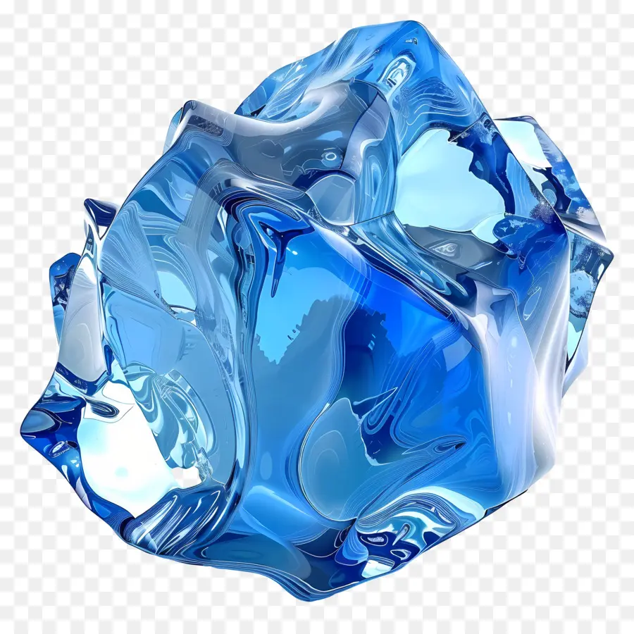 Hielo Azul，Cubito De Hielo PNG