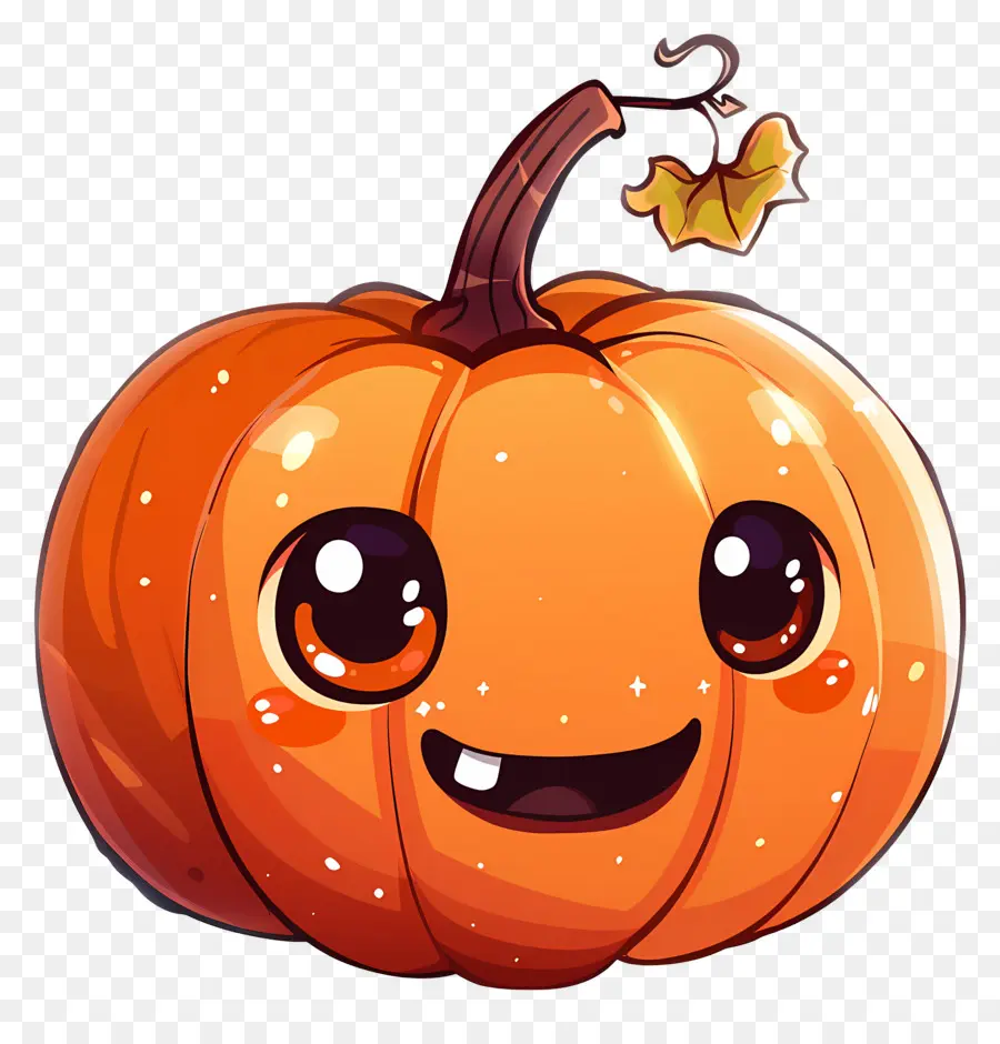 Calabaza Kawaii，Calabaza Sonriente PNG