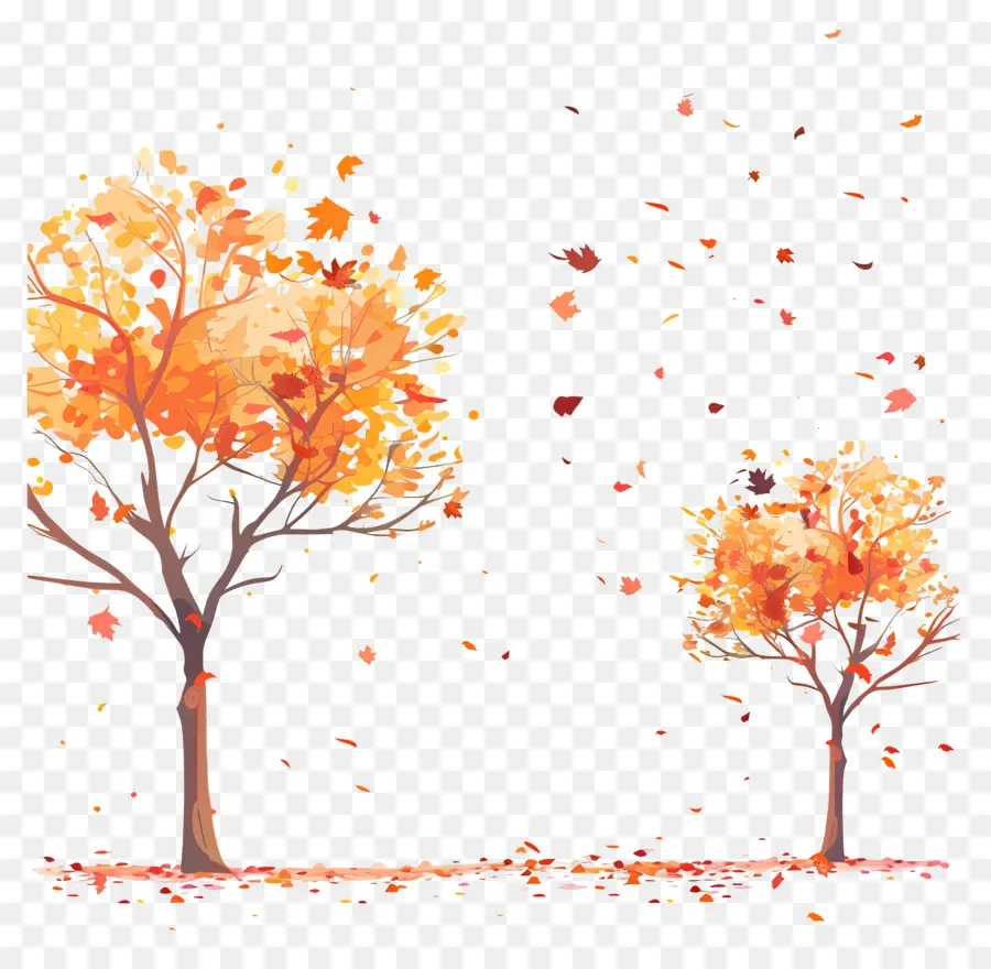 Fondo De Otoño，Árbol PNG