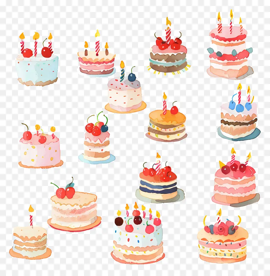 Fondo De Cumpleaños，Pasteles De Cumpleaños PNG