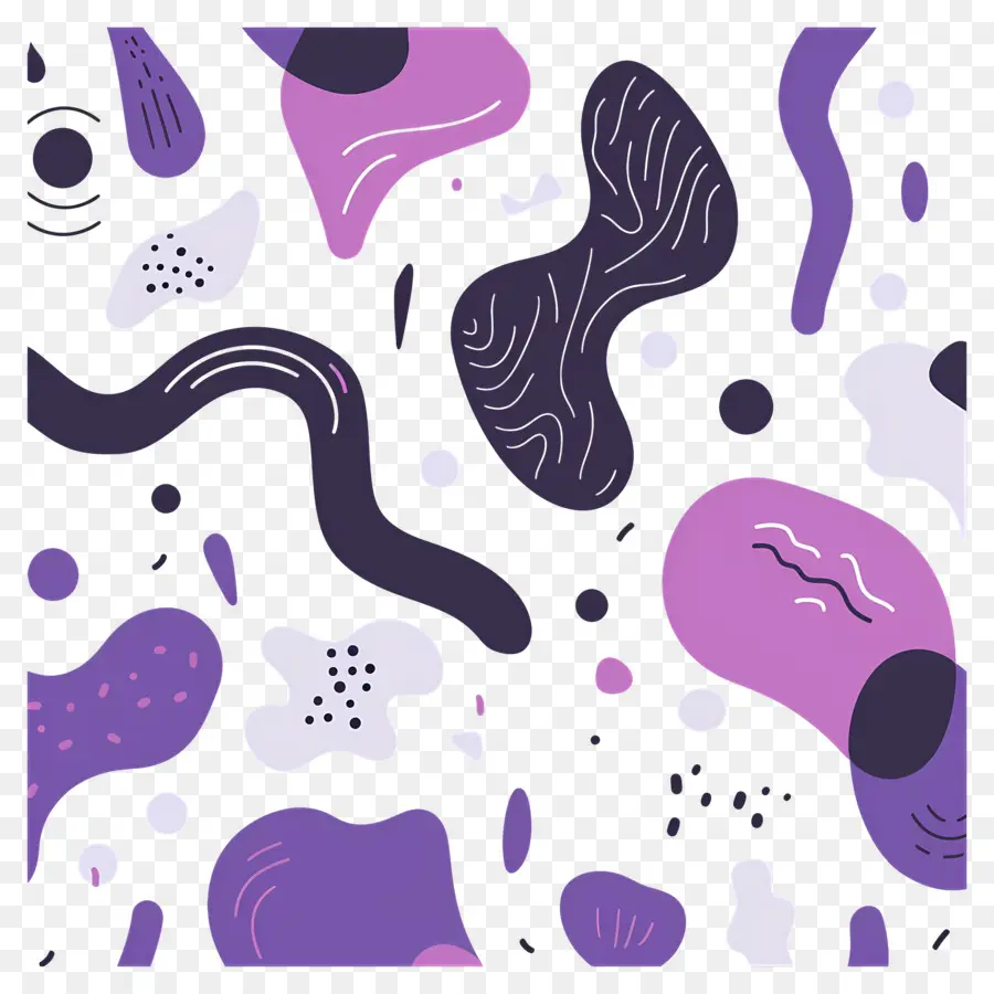 Fondo Morado，Formas Abstractas PNG