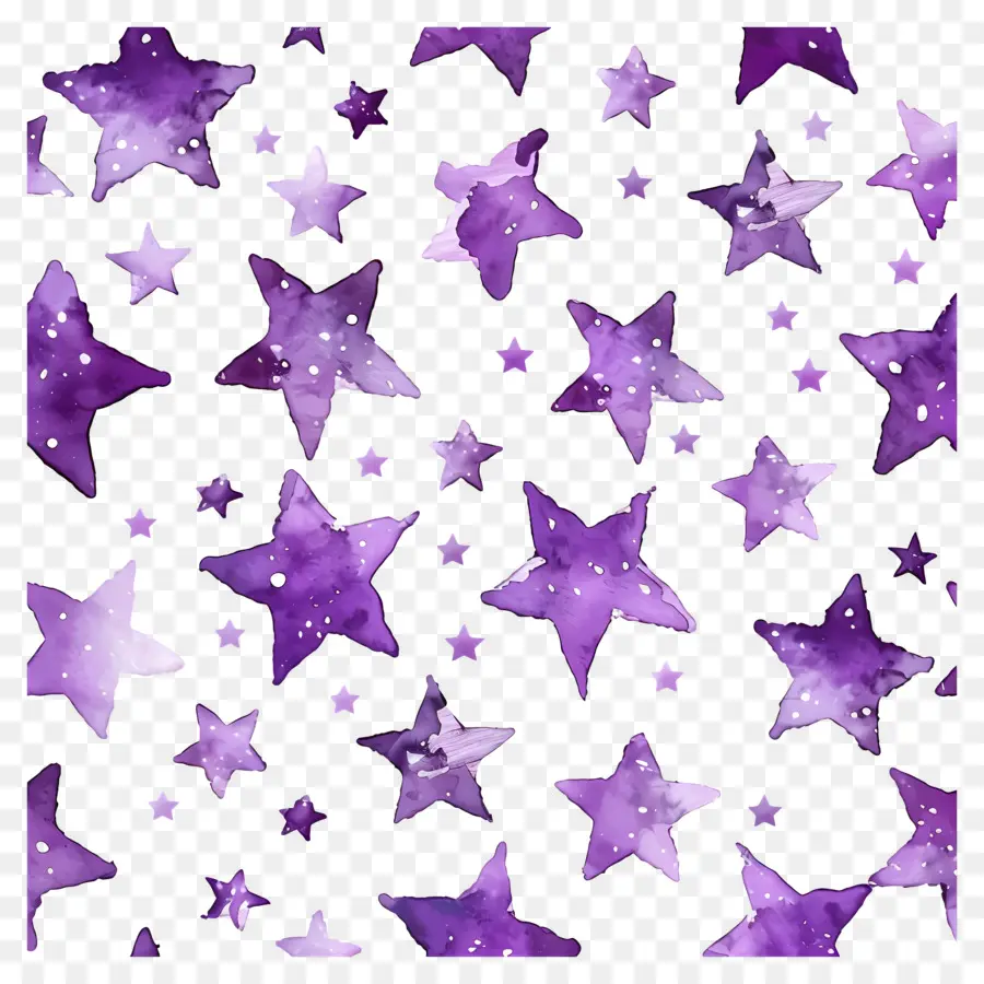 Fondo Morado，Estrellas Moradas PNG