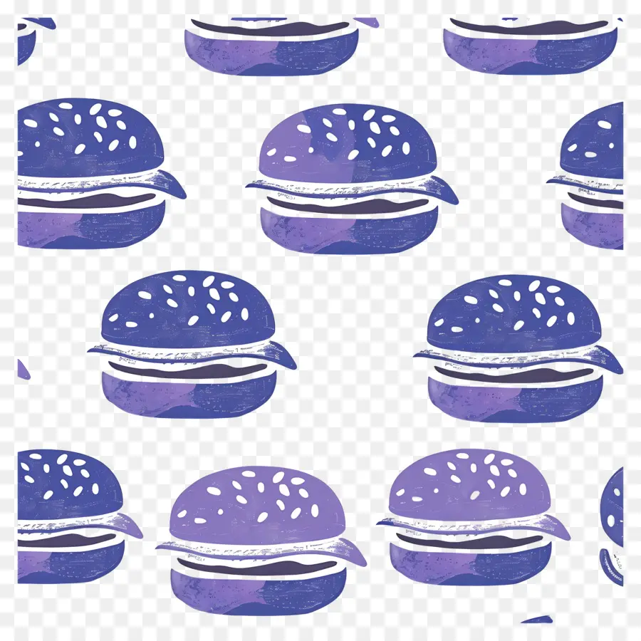 Patrón De Hamburguesa，Hamburguesas Moradas PNG