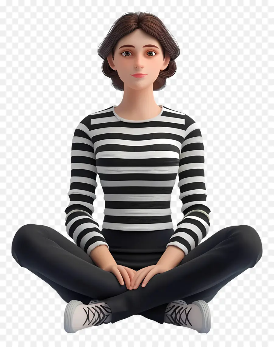 Mujer，Mujer Sentada PNG