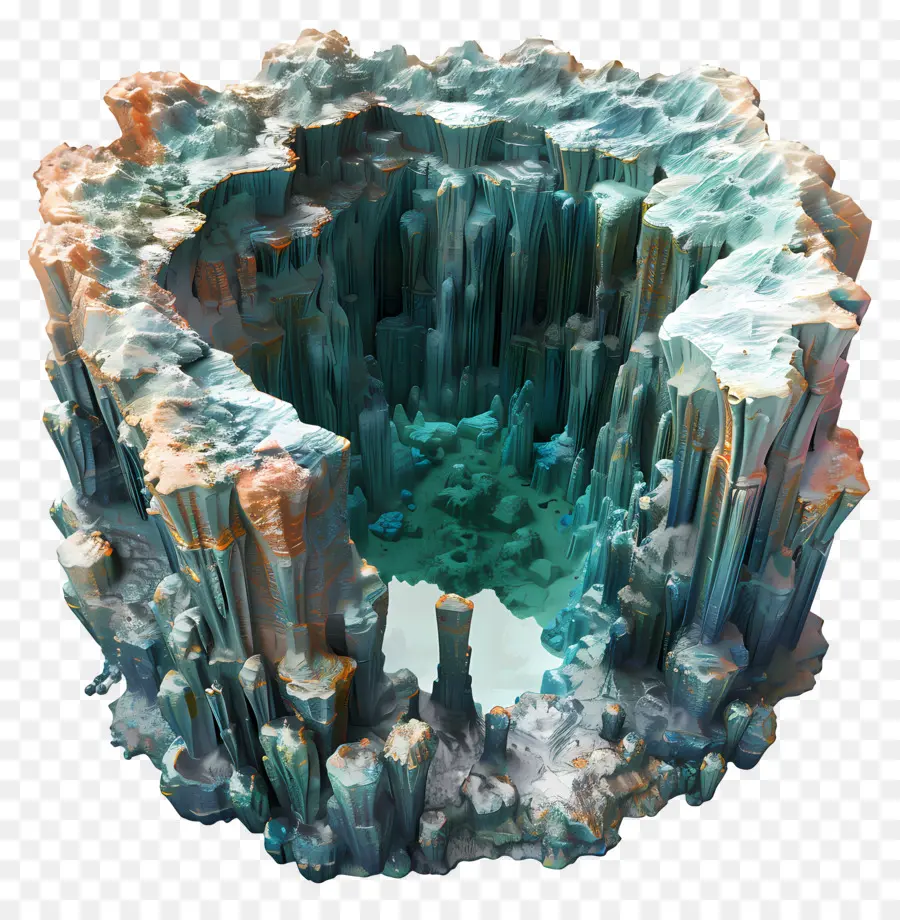 Estalactita De Cueva，Ciudad De Hielo PNG