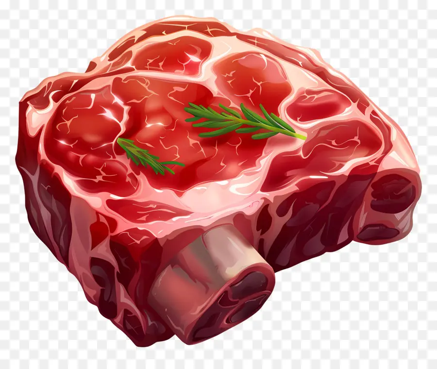 Carne De Dibujos Animados，Carne Cruda PNG