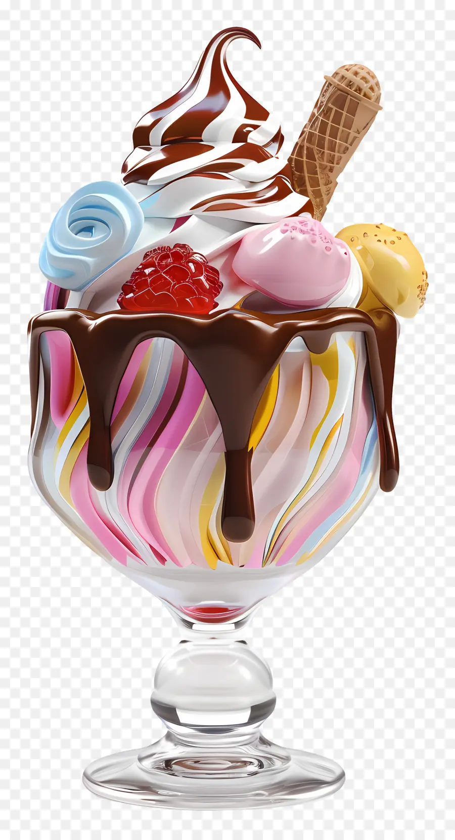 Helado De Helado，Postre PNG