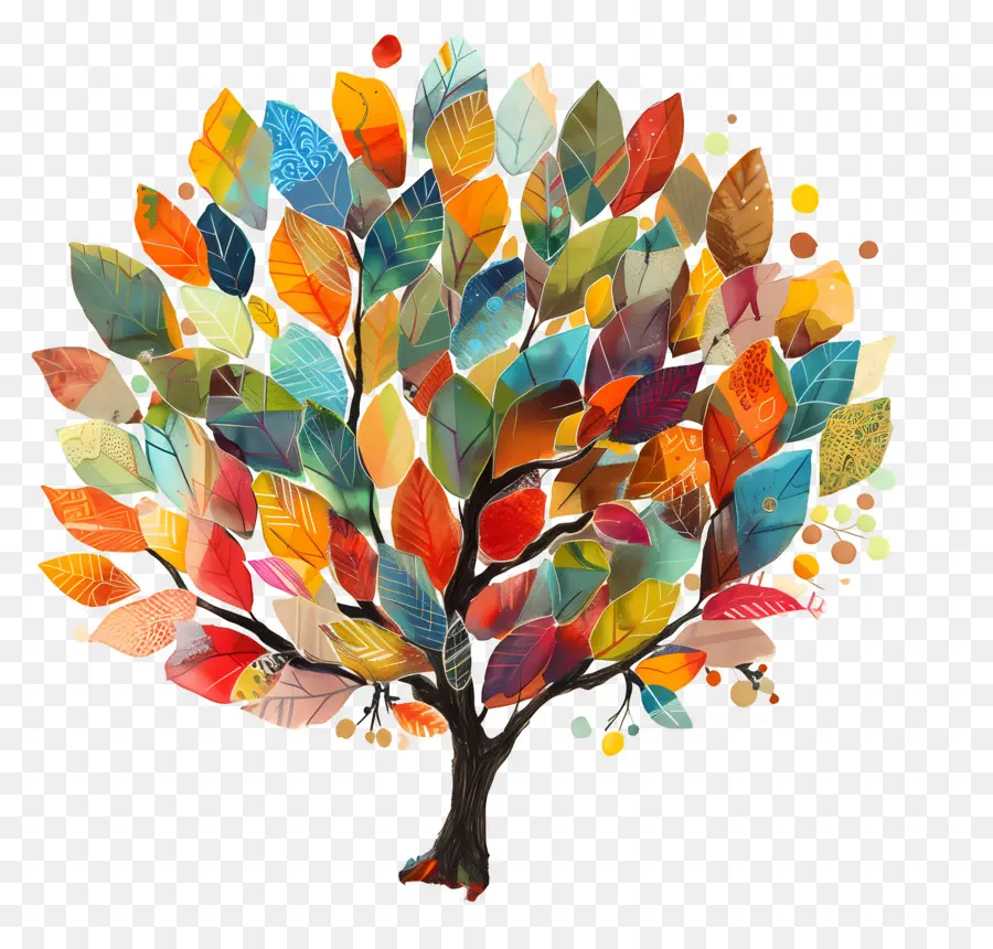 Árbol，árbol Colorido PNG