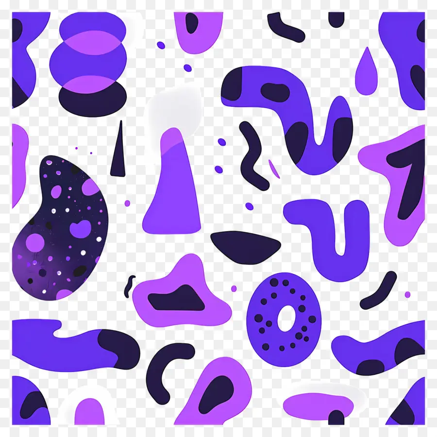 Fondo Morado，Formas Abstractas PNG