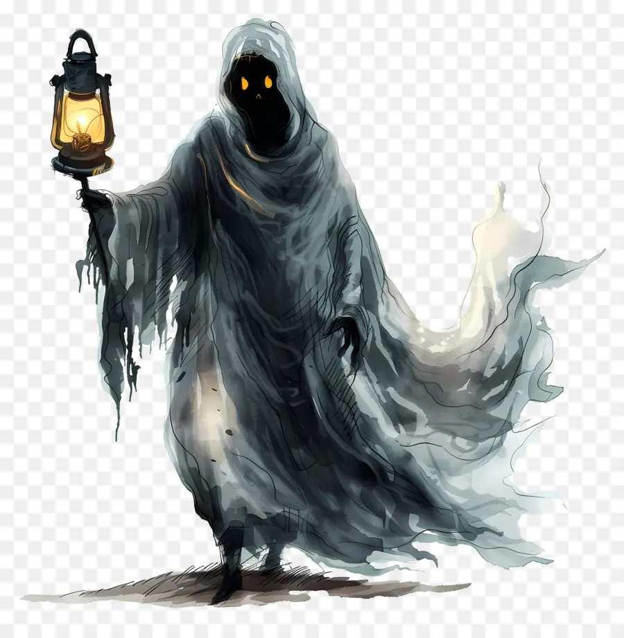 Linterna Fantasma，Fantasma Con Linterna PNG