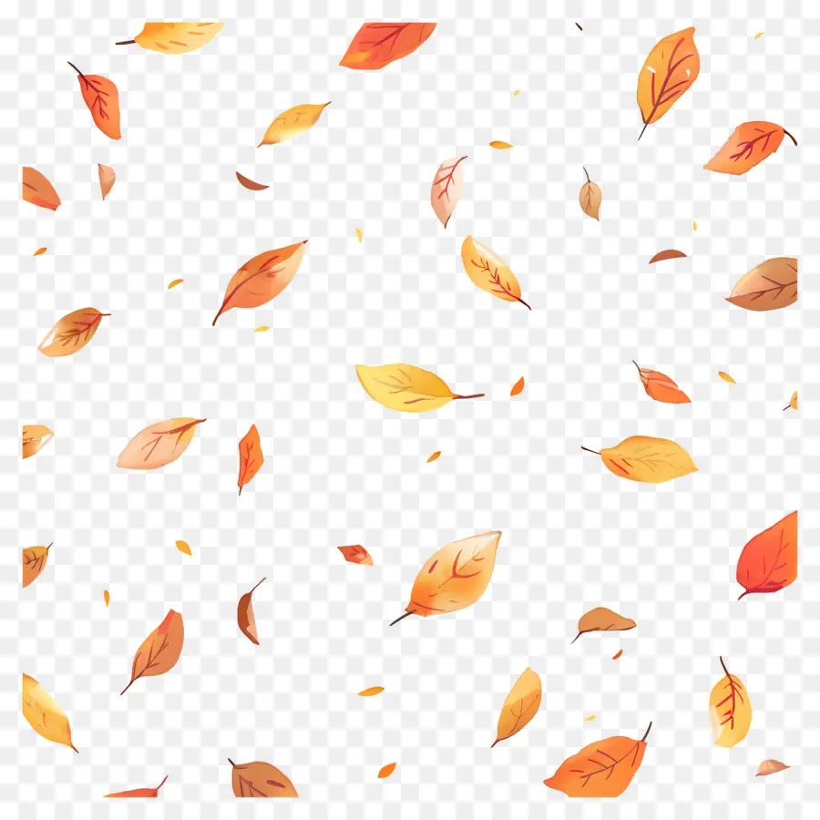 Fondo De Otoño，Hojas PNG