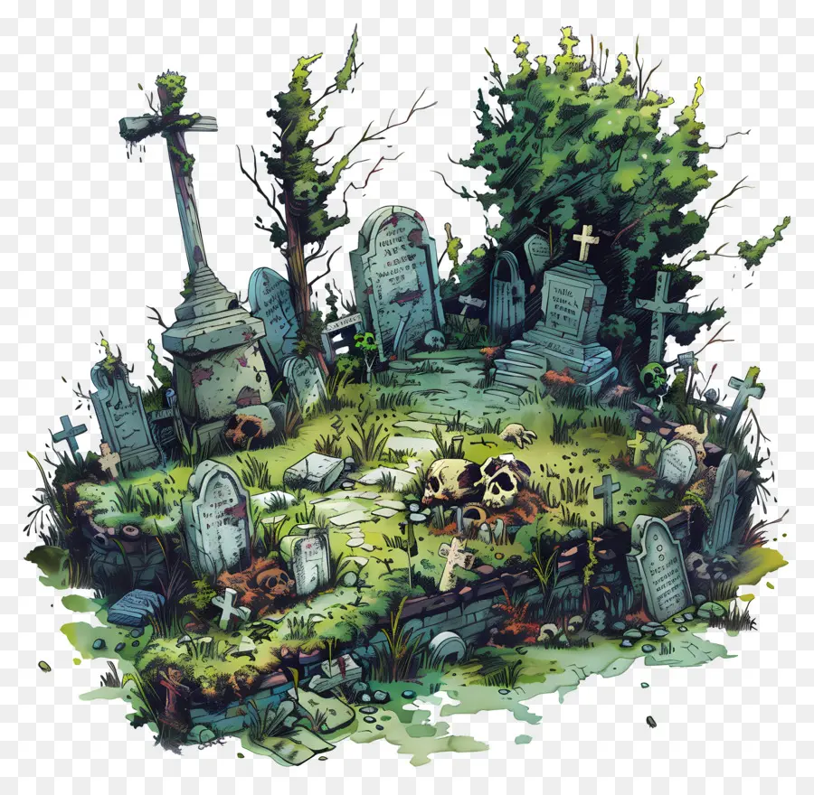 Cementerio Zombi，Cementerio Espeluznante PNG