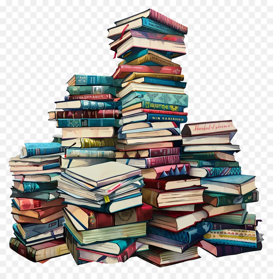 Pilas De Libros，Pila De Libros PNG