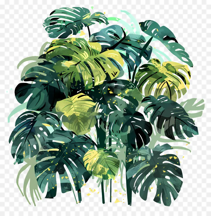 Manojo De Hojas，Hojas Tropicales PNG