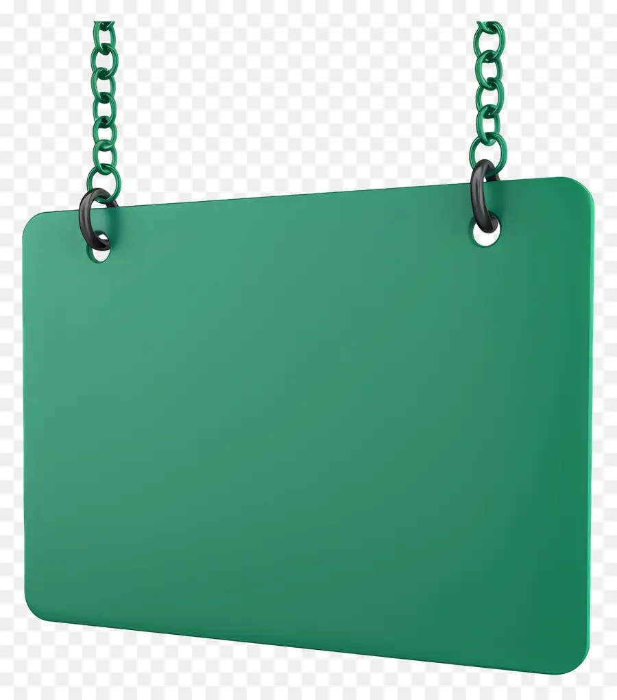 Tablero Verde，Signo En Blanco PNG