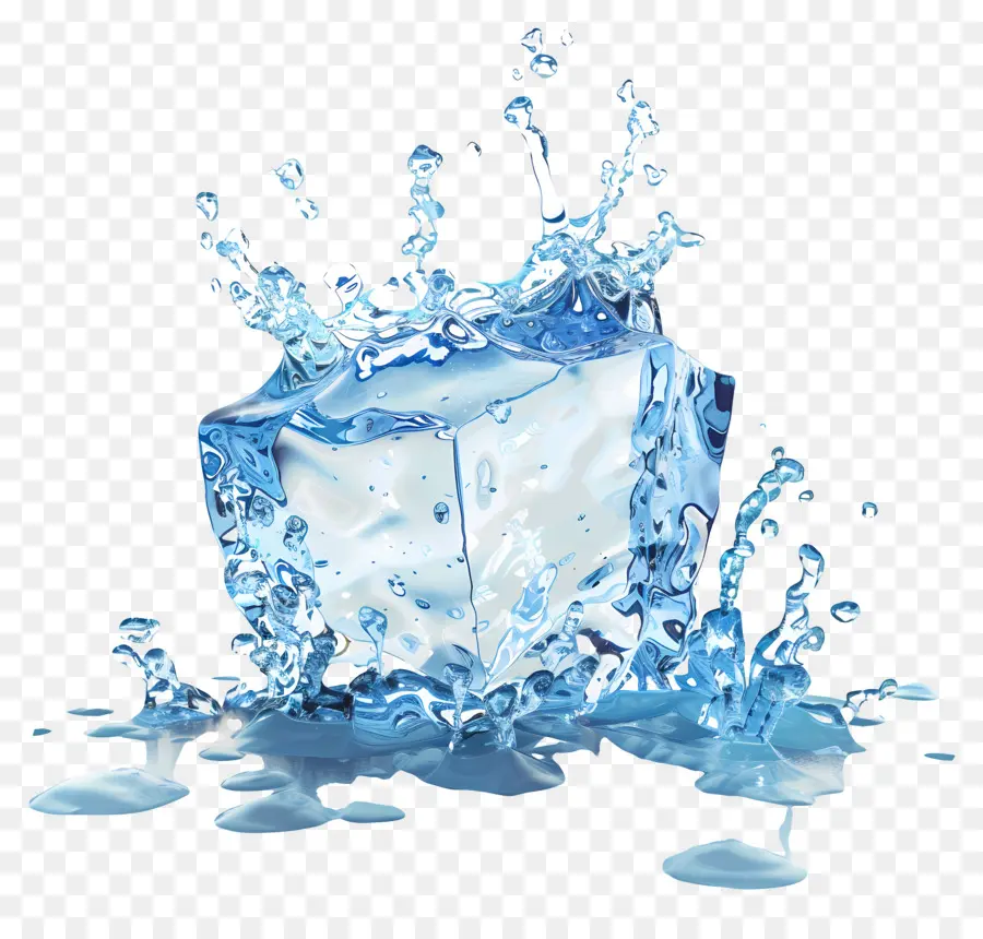 Agua Salpicaduras De Hielo，Agua PNG