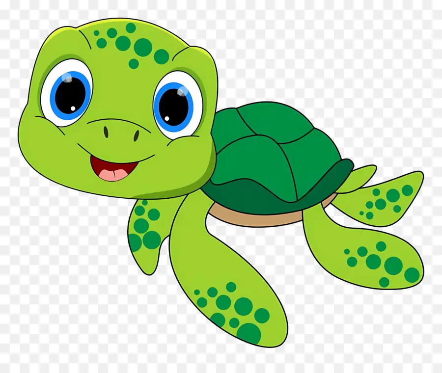 Tortuga De Dibujos Animados，Tortuga Verde PNG