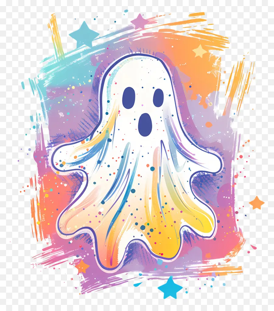 Fantasma，Fantasma Colorido PNG