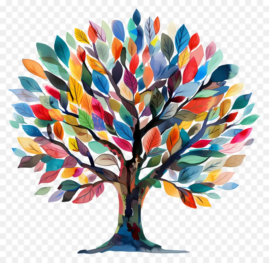 Árbol，árbol Colorido PNG