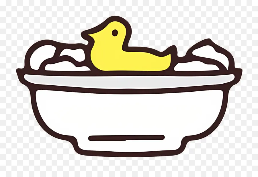 Bañera，Pato Amarillo PNG