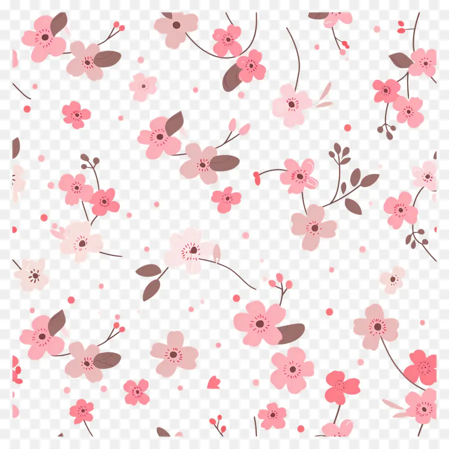 Fondo De Flores，Flores De Cerezo PNG