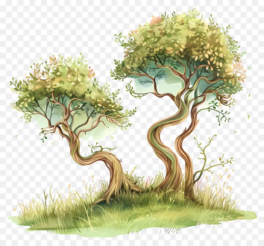 Arboles Hierba，Árbol PNG