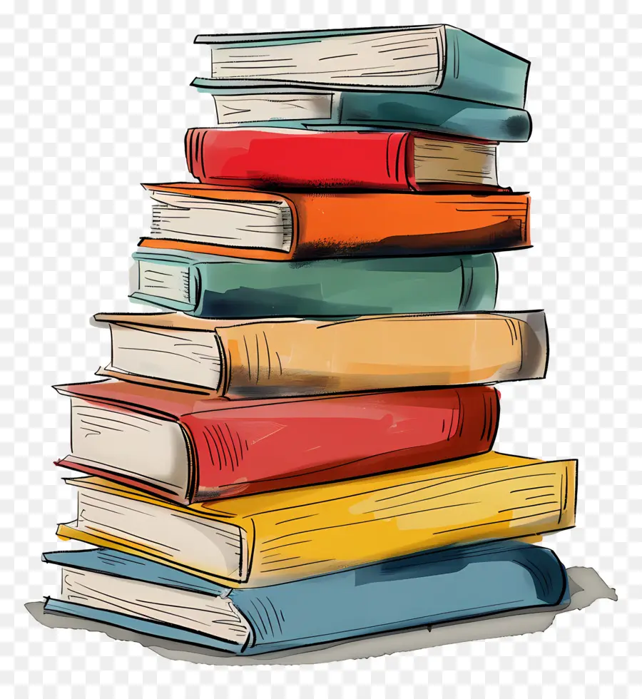 Pilas De Libros，Pila De Libros PNG