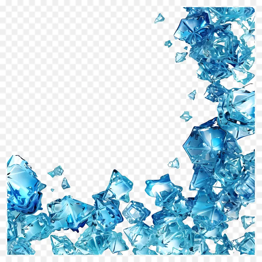 Hielo Azul，Cristales Azules PNG