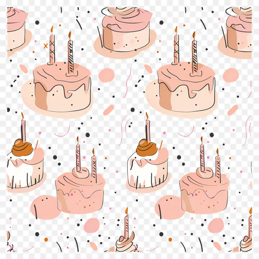 Fondo De Cumpleaños，Pasteles De Cumpleaños PNG