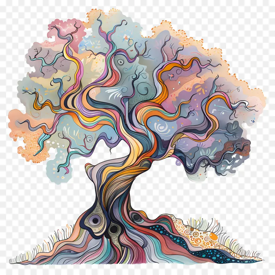 Árbol，árbol Colorido PNG