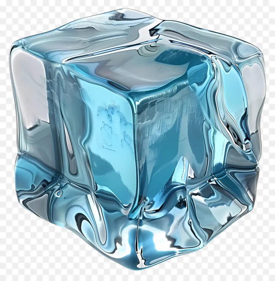 Bloque De Hielo，Cubo De Hielo Colorido PNG