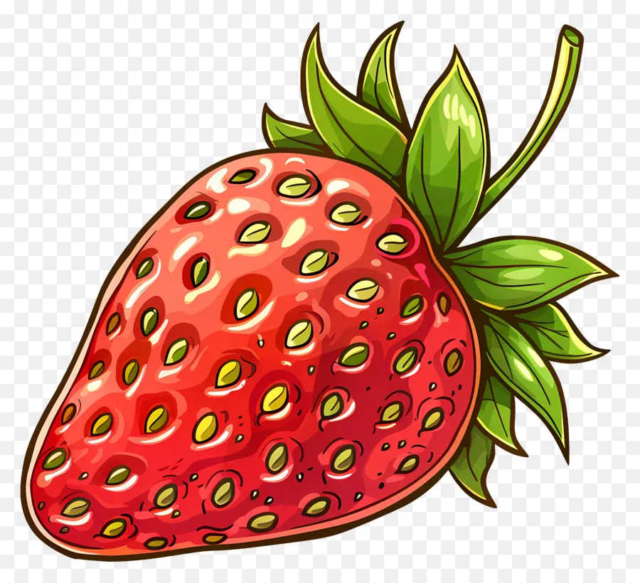 Fresa De Dibujos Animados，Fresas PNG