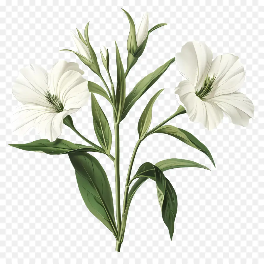 Flores Blancas，Florecer PNG