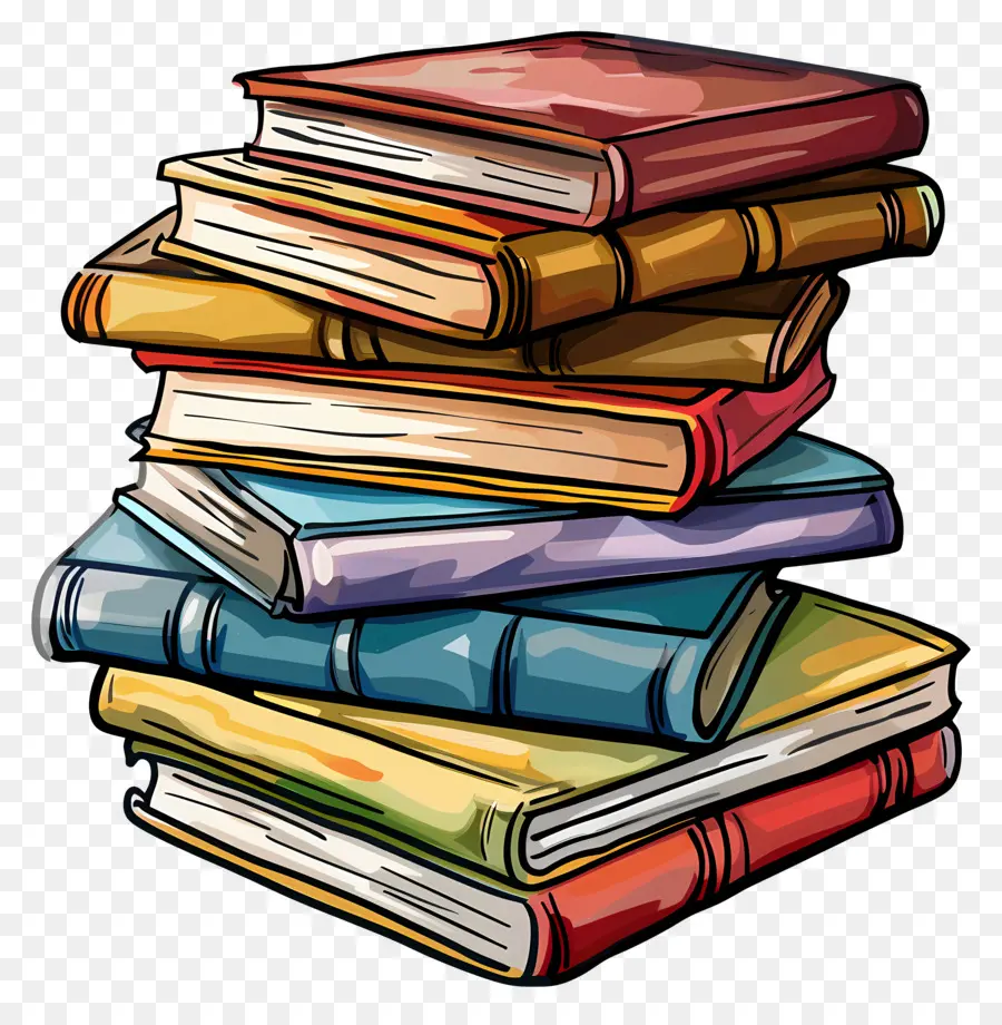 Pilas De Libros，Pila De Libros PNG