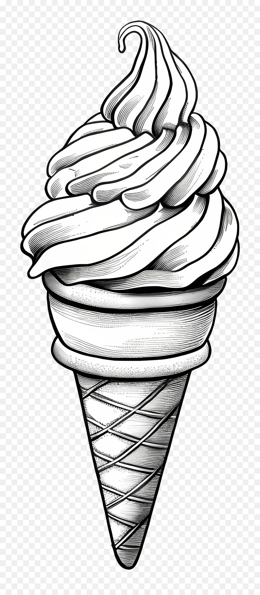 Cono De Helado，Helado PNG