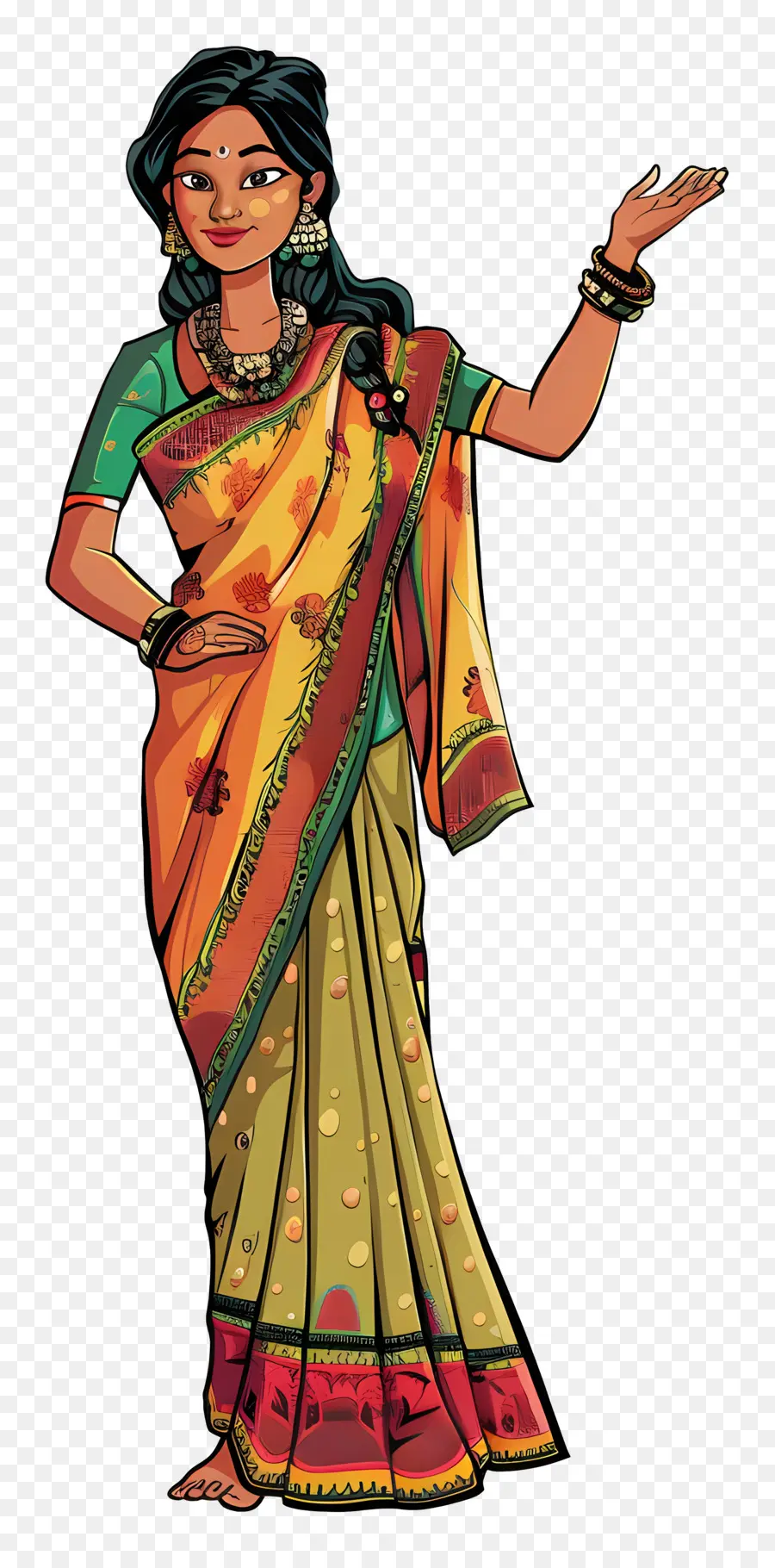 Mujer India，Mujer Tradicional PNG