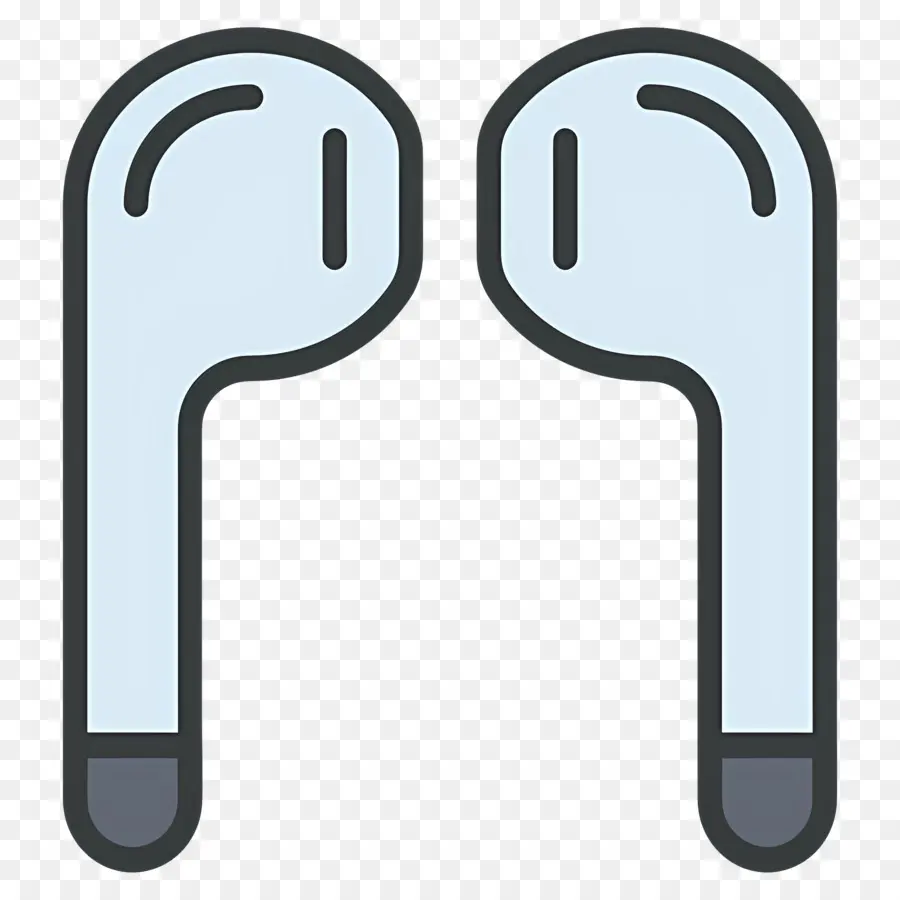 Airpods，Auriculares Blancos PNG