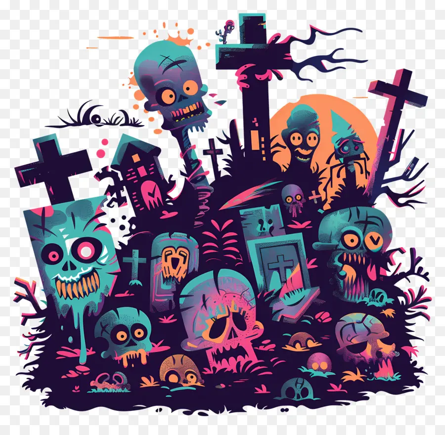 Cementerio Zombi，Cementerio Espeluznante PNG