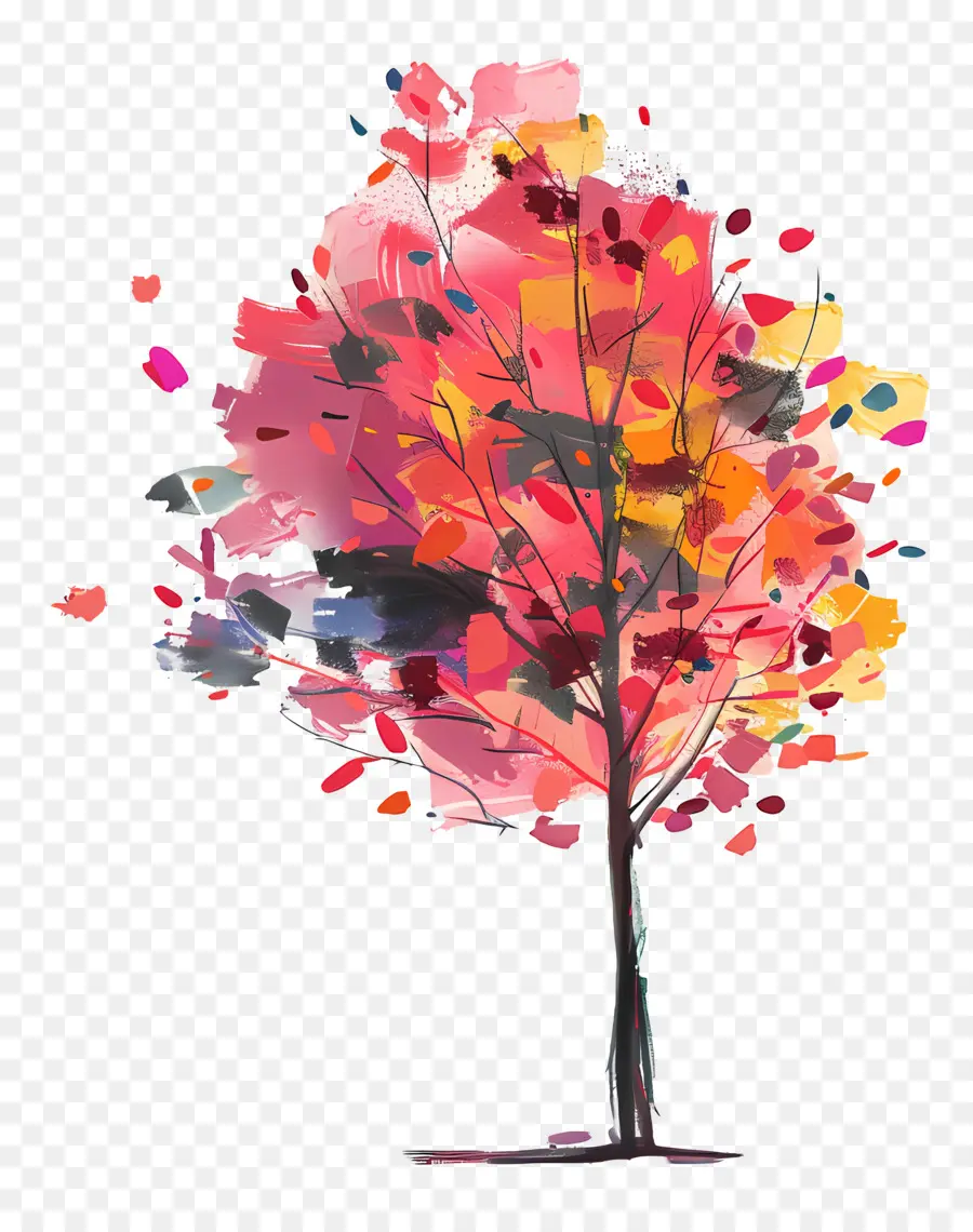 Árbol，árbol Colorido PNG