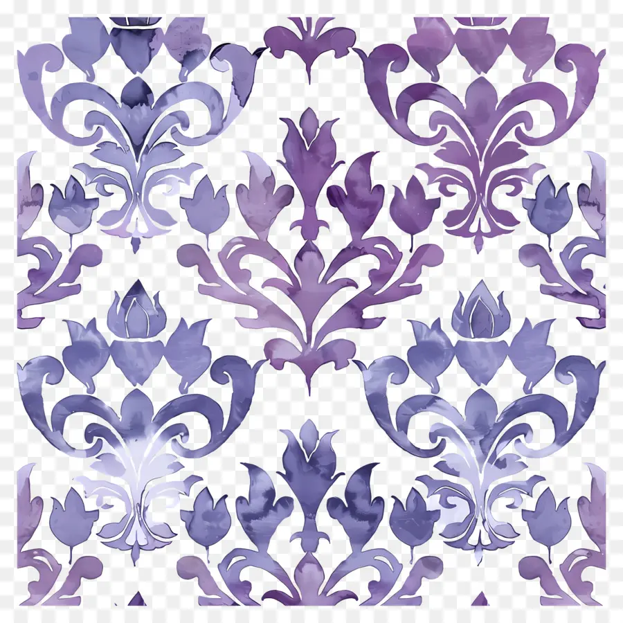 Fondo Morado，Patrón Floral Morado PNG