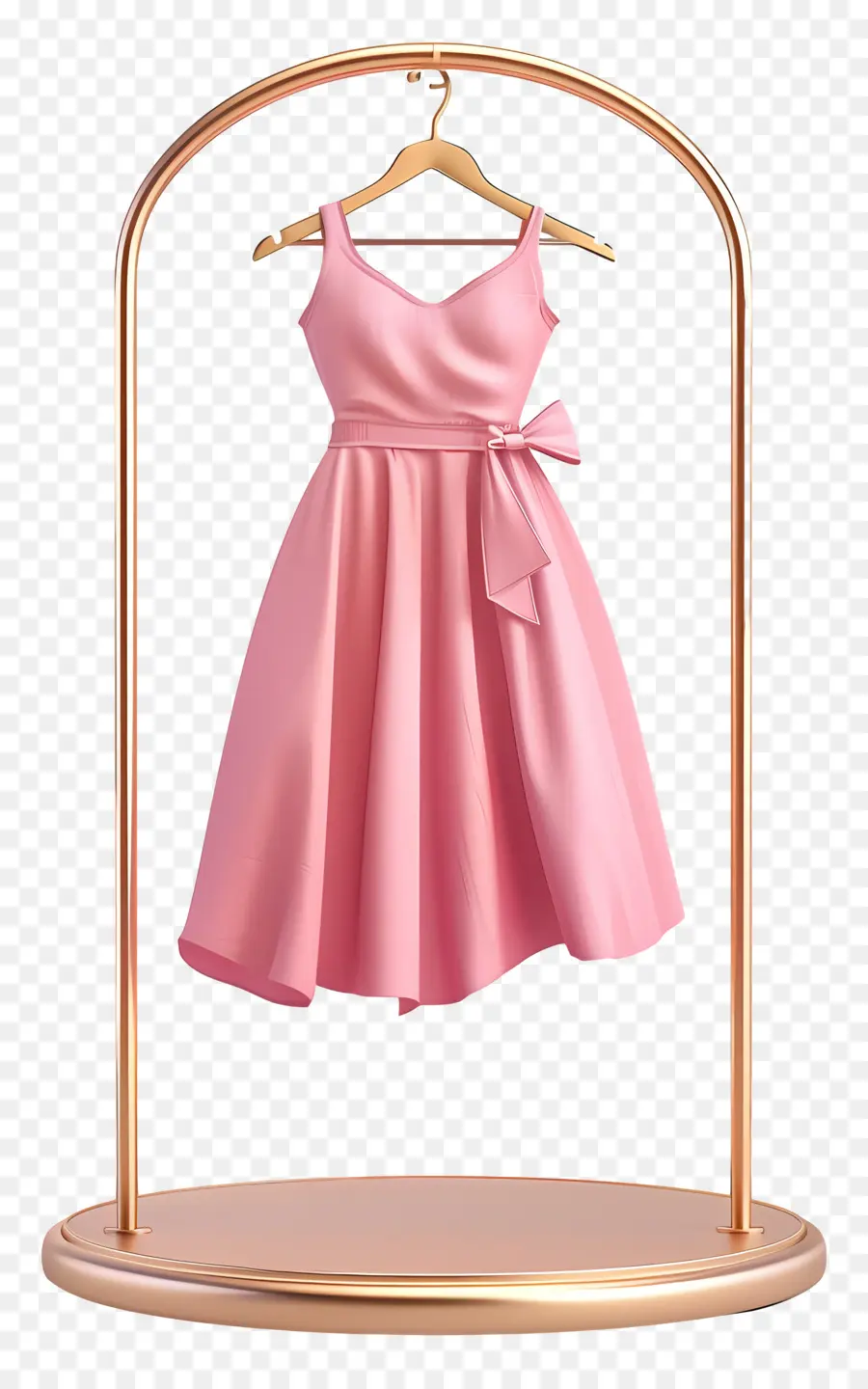 Perchero De Pie，Vestido Rosa PNG